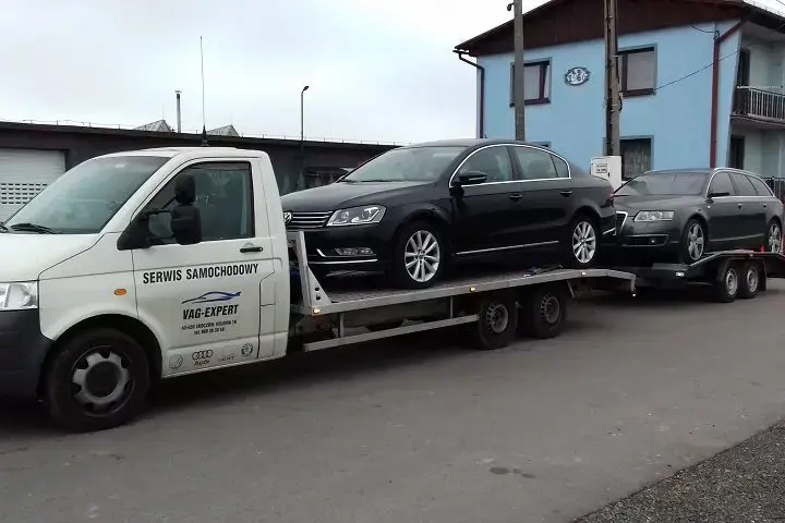 Fahrzeugtransport zur Werkstatt
